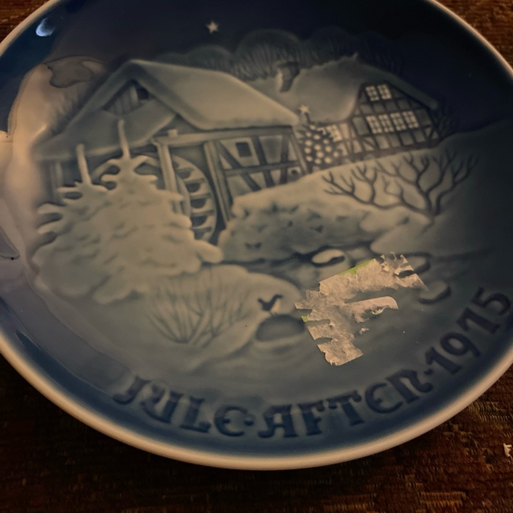 Blue Decorative Plate